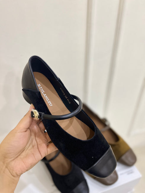 Women Casual Low Heel Marty Jane Shoes